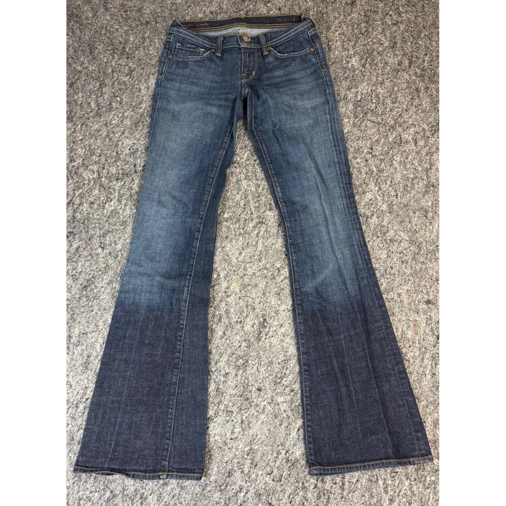 Citizens of Humanity Naomi 065 Low Waist Flare Jeans Dark Wash Stretch Size 26